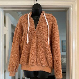 Jacket - Fuzzy, Rust colored pullover.  NWOT  Soft Very Comfortable